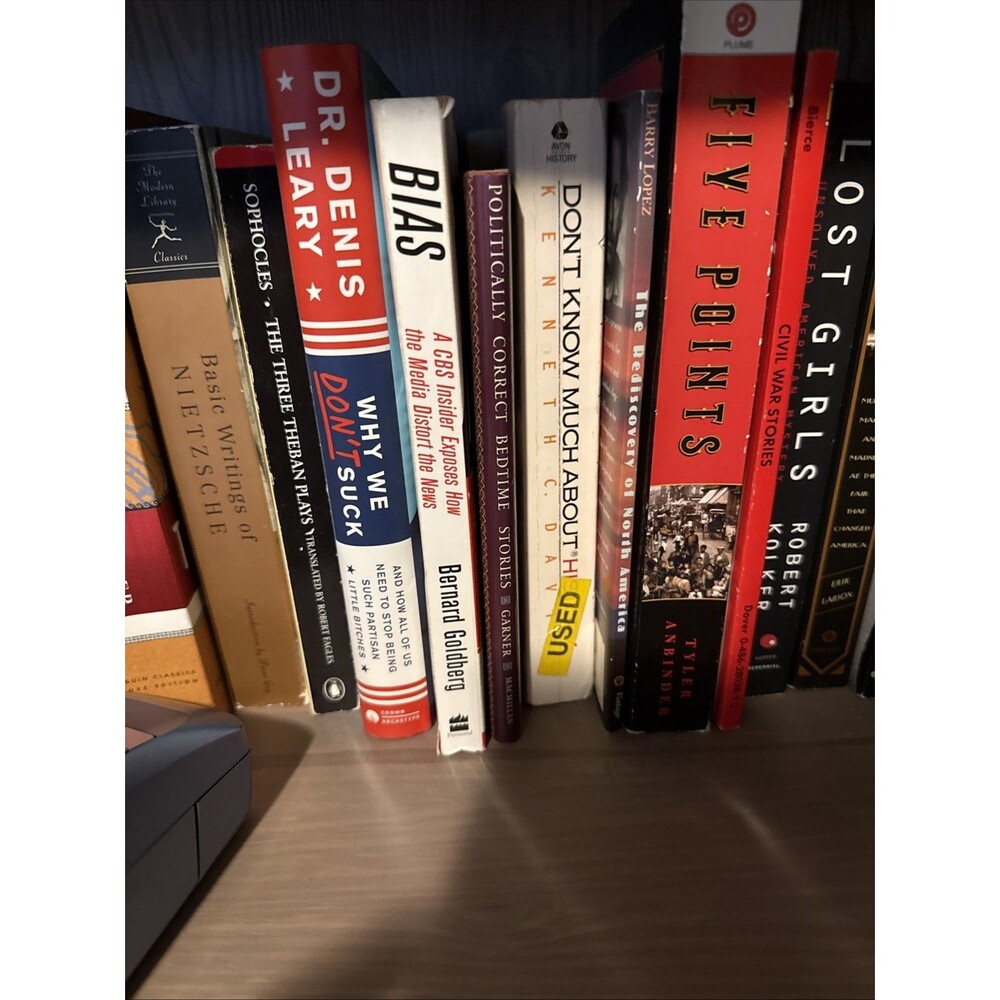 Political Media Satire 3 Book Lot Why We Don't Suck Bias Bedtime Stories
